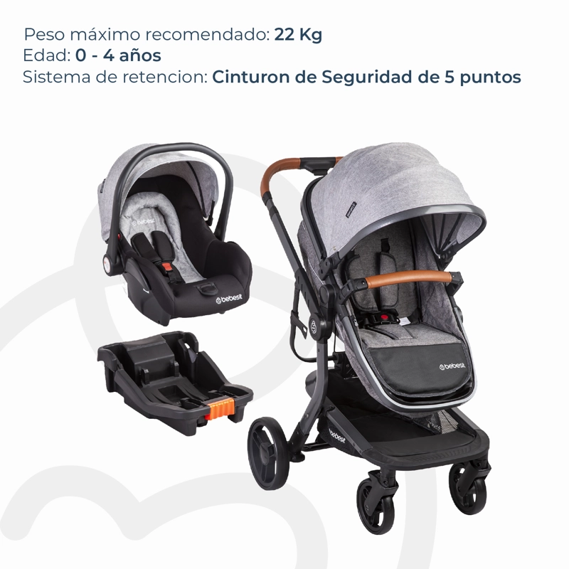 COCHE TRAVEL SYSTEM TAURUS GRIS - 7