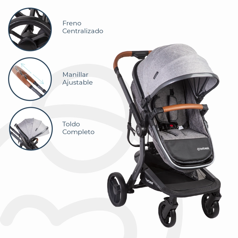 COCHE TRAVEL SYSTEM TAURUS GRIS - 8