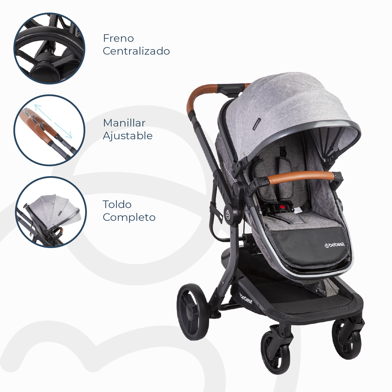 COCHE TRAVEL SYSTEM TAURUS GRIS - 8