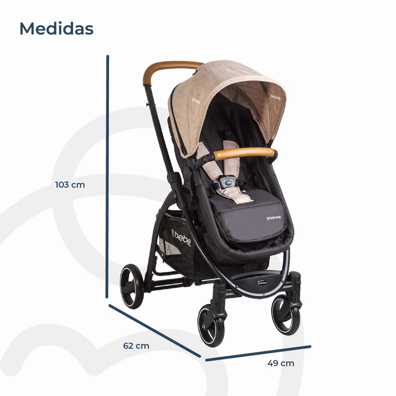 COCHE TRAVEL SYSTEM FE NIX BEIGE - 7
