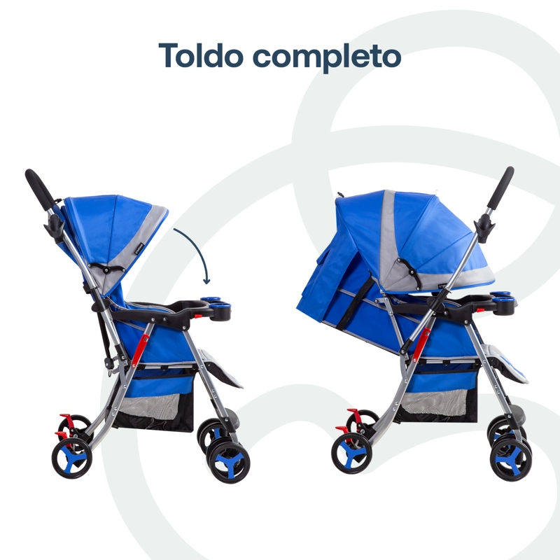 COCHE BEBESIT PASEO Y CUNA TWISTER SX AZUL - 6