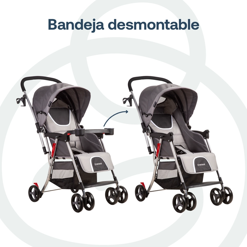COCHE BEBESIT TWISTER GRI5224SXG GRIS - 5
