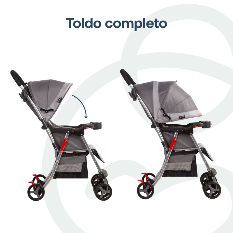 COCHE BEBESIT TWISTER GRI5224SXG GRIS - 6