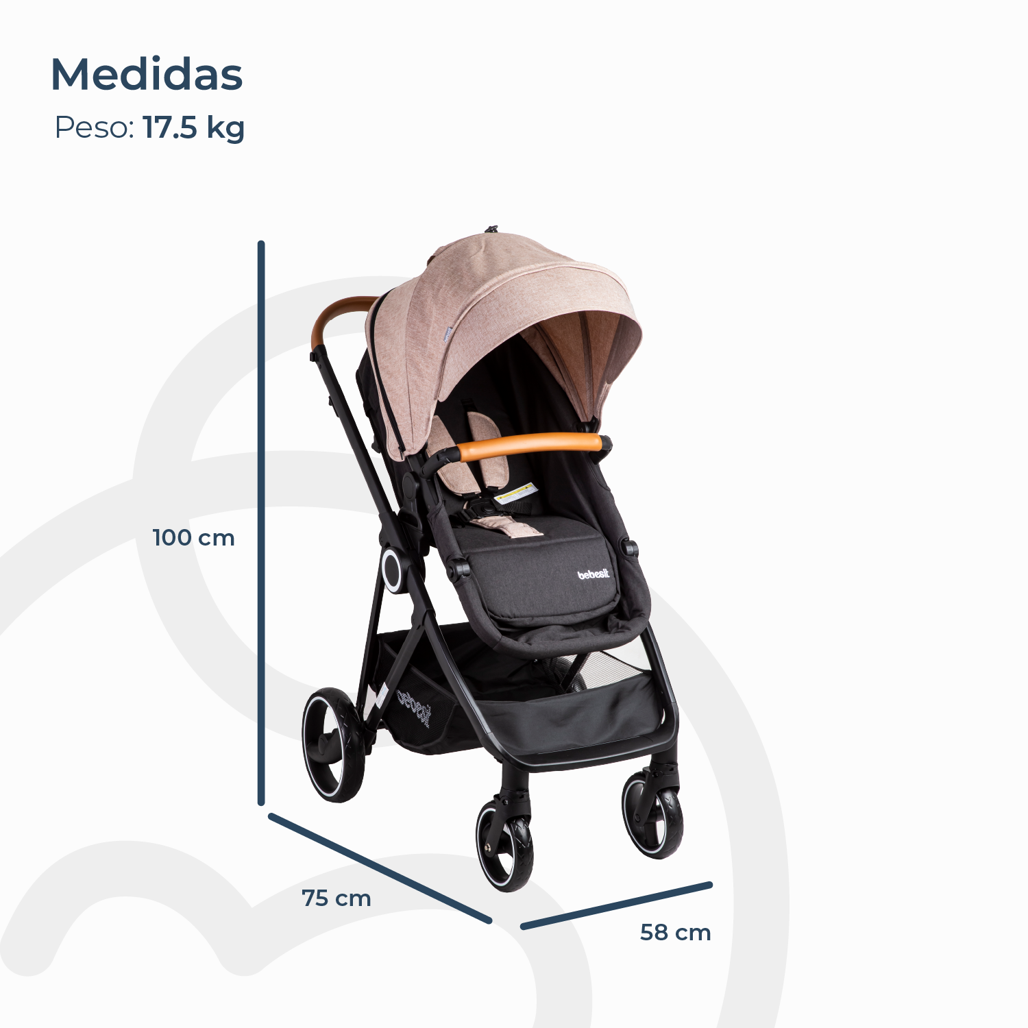 COCHE TRAVEL SYSTEM COSMOS BEIGE - 8