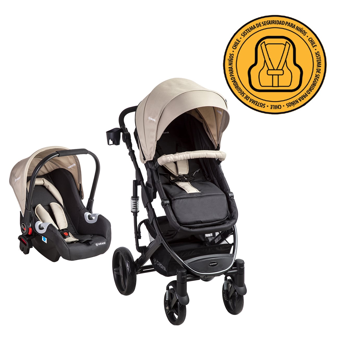 COCHE TRAVEL SYSTEM COSMOS BEIGE - 9