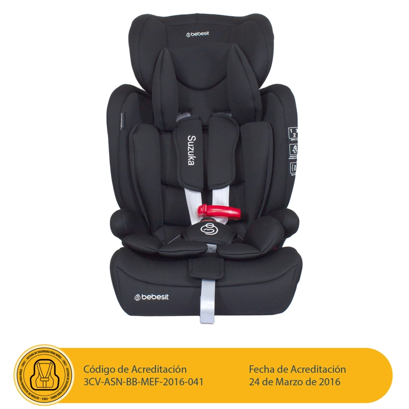 SILLA DE AUTO BUTACA SUZUKA NEGRA - 2