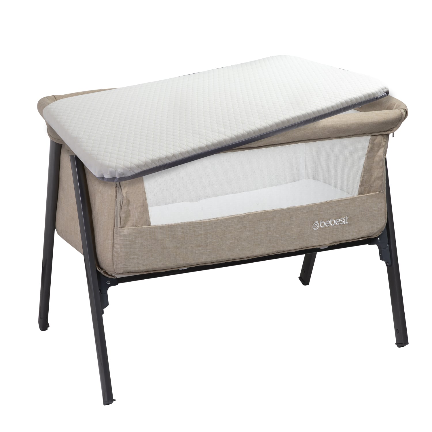 CUNA COLECHO BEBESIT EASY METAL BEIGE - 4