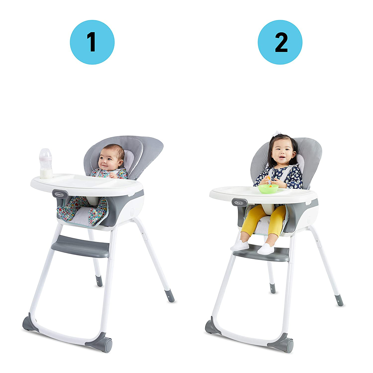 SILLA COMER GRACO MADE2GROW TASHA GRIS - 3