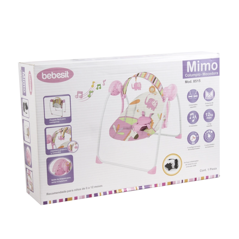 SILLA BEBESIT NIDO 8515 ROSADO - 4