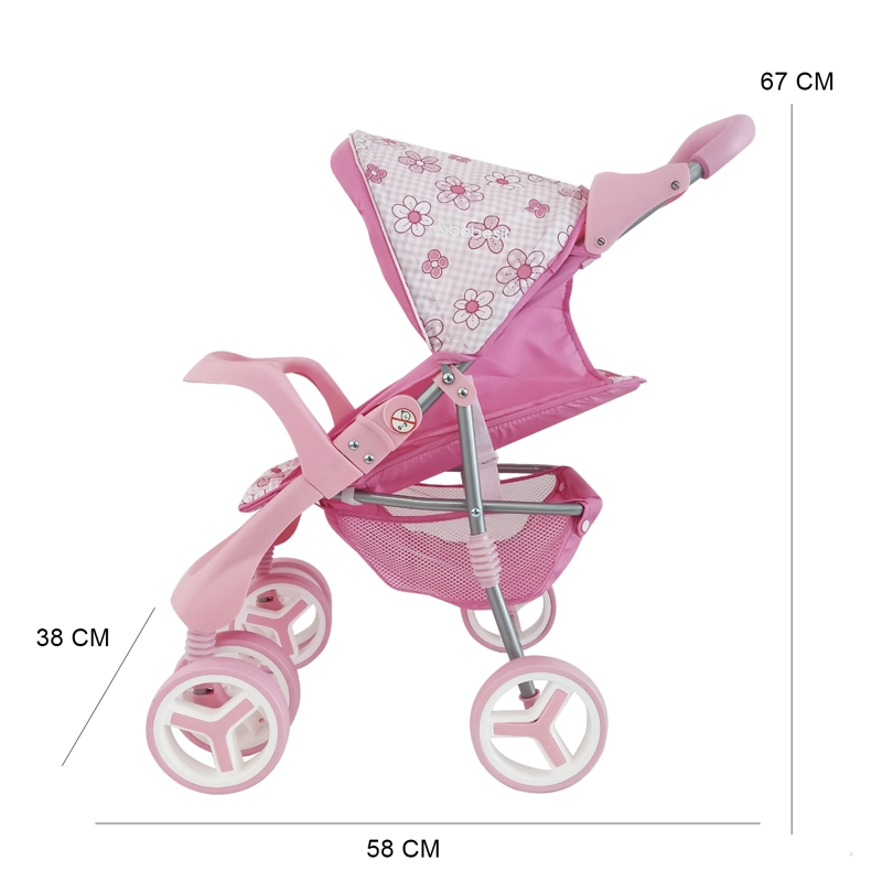 COCHE TRAVEL DE JUGUETE PARA MUÑECA FLOR BEBESIT - 7