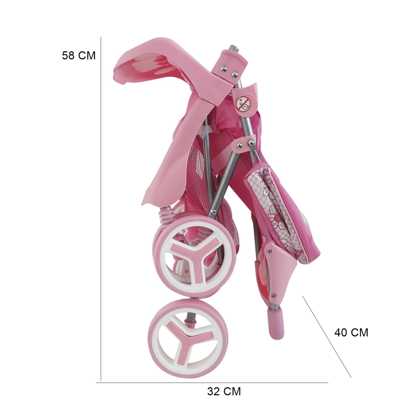 COCHE TRAVEL DE JUGUETE PARA MUÑECA FLOR BEBESIT - 8