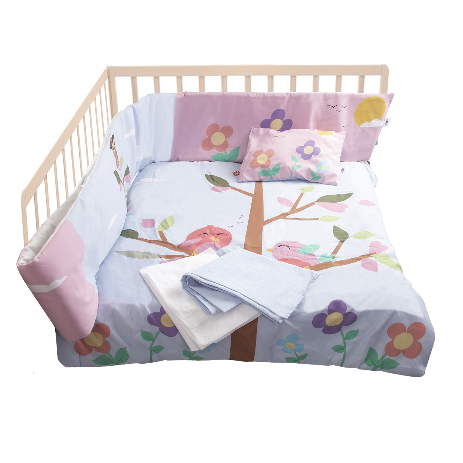 SET DE CUNA PAJARITO 5 PIEZAS BEBESIT - 5