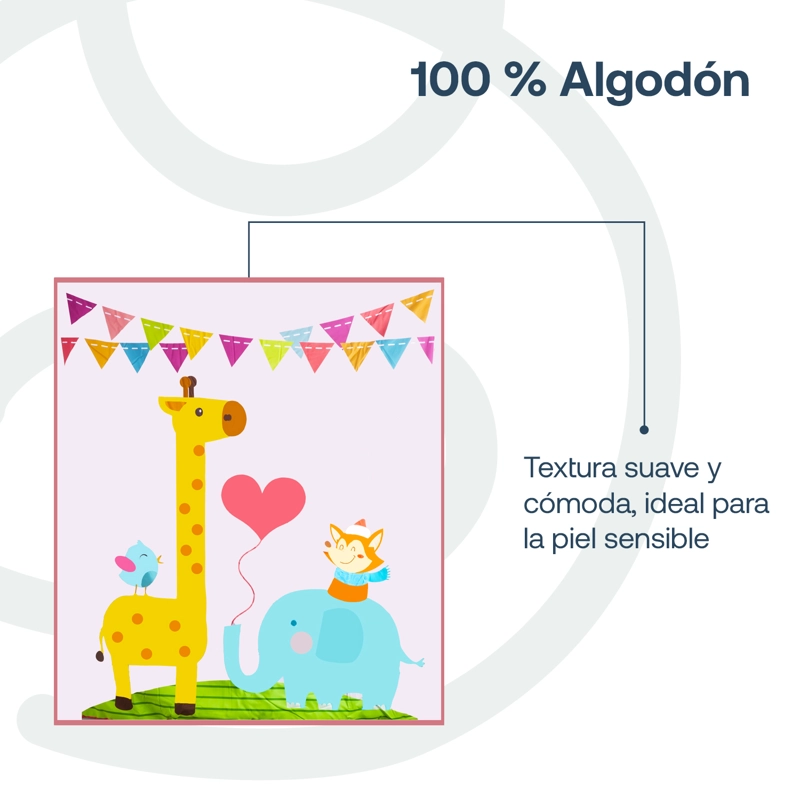 SET CUNA BEBESIT JIRAFA ROSA 5 PIEZAS - 4