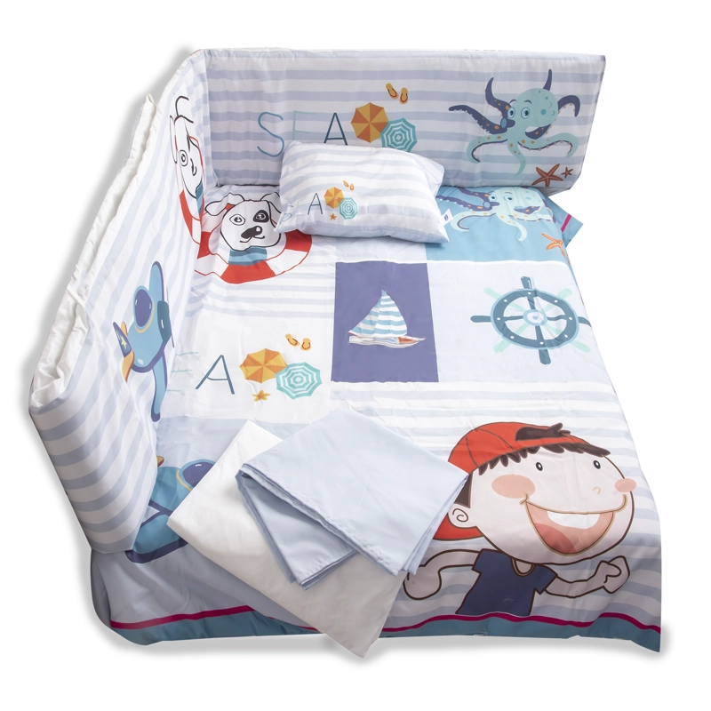 SET CUNA BEBESIT PERRITO MARINO AZUL 5 PIEZAS - 8
