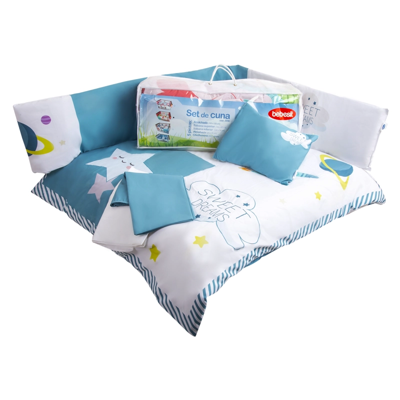 SET DE CUNA ESPACIAL 5 PIEZAS BEBESIT - 1