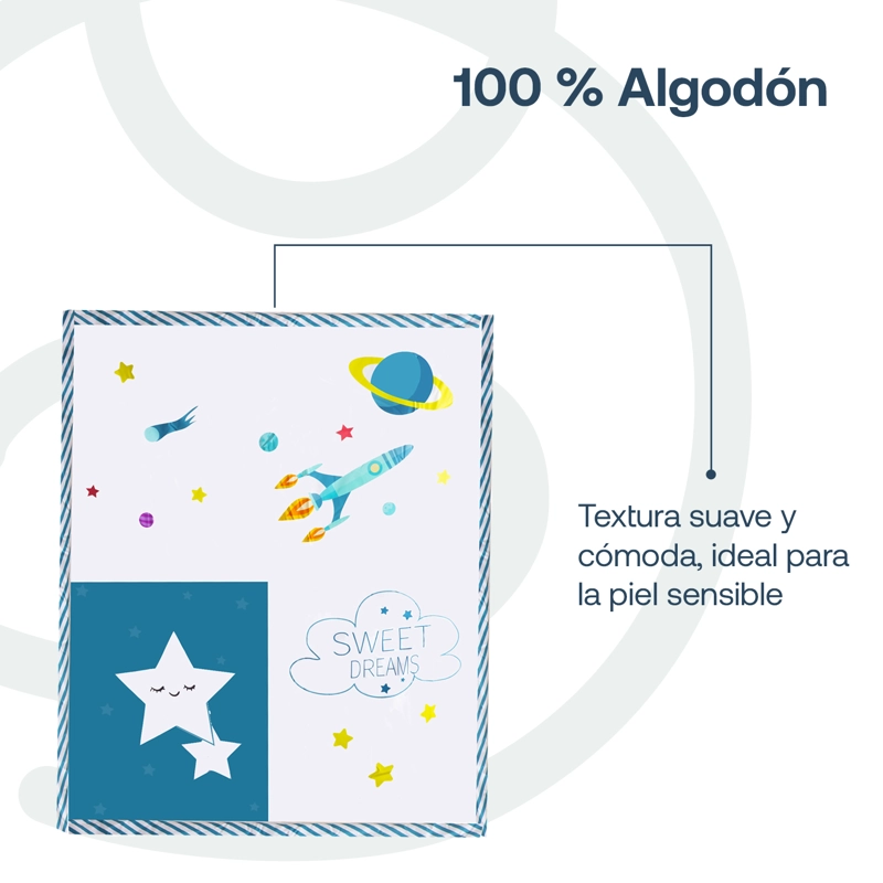 SET DE CUNA ESPACIAL 5 PIEZAS BEBESIT - 4