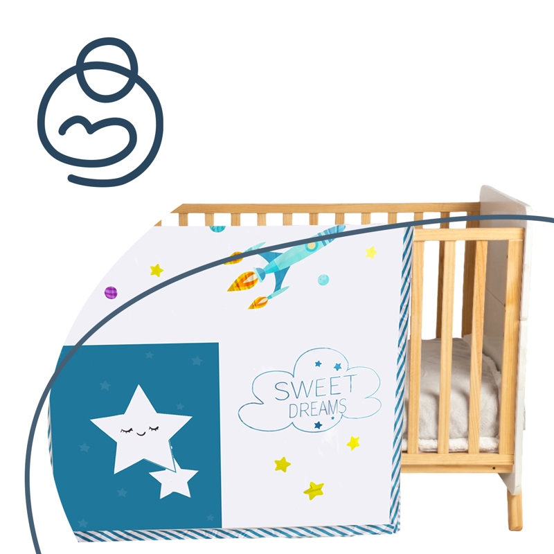 SET DE CUNA ESPACIAL 5 PIEZAS BEBESIT - 5