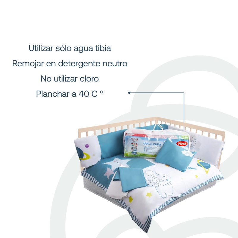 SET DE CUNA ESPACIAL 5 PIEZAS BEBESIT - 6