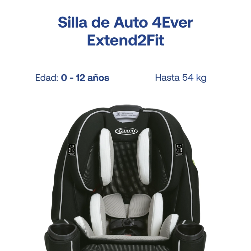 SILLA AUTO GRACO 4EVER EXTEND2FIT CLOVE NEGRO - 2