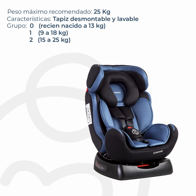 SILLA AUTO BEBESIT ORBIT LX AZUL - 4