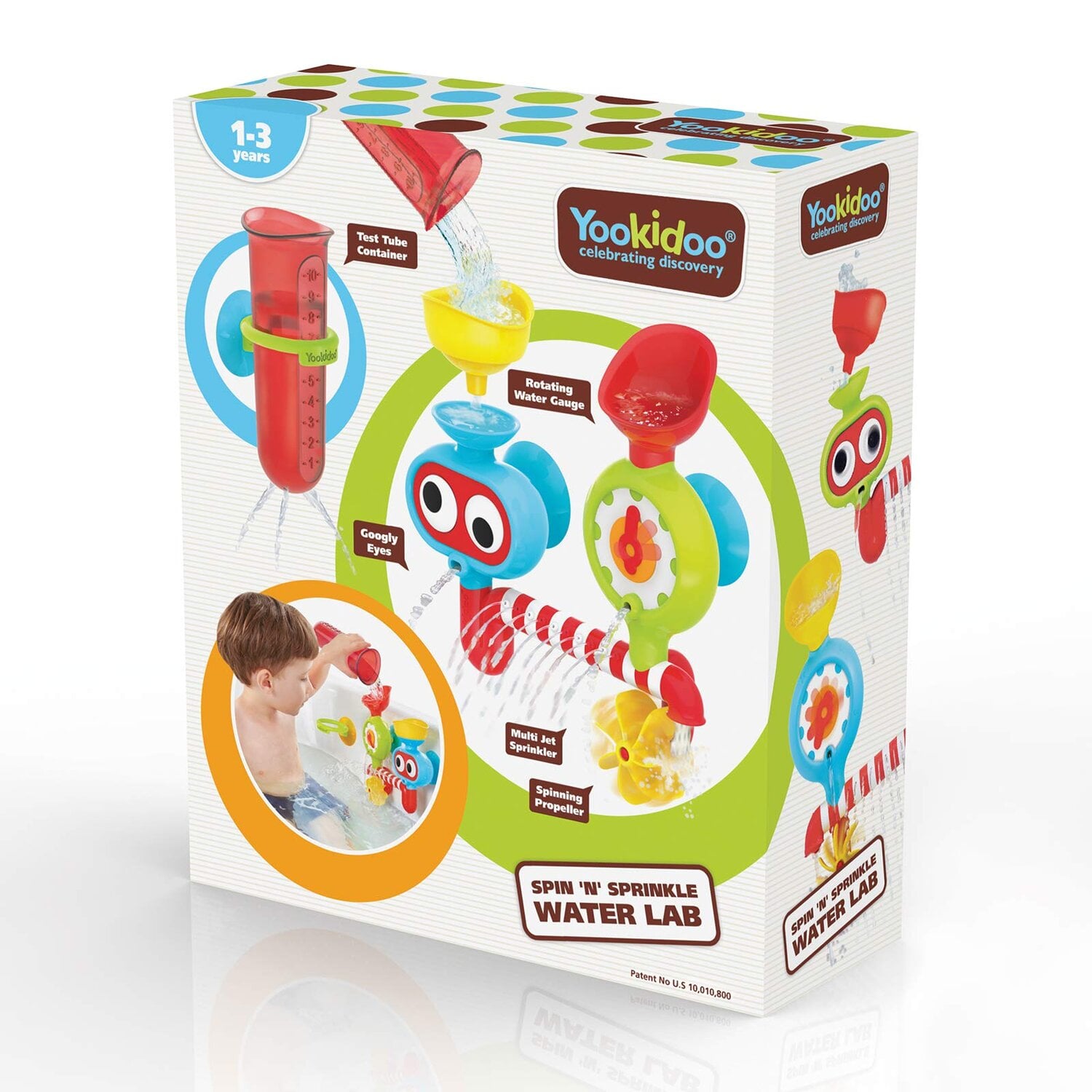 JUEGO BAÑO YOOKIDOO LABORATORIO INFANTIL NIÑO NIÑA TINA ROJO - 2
