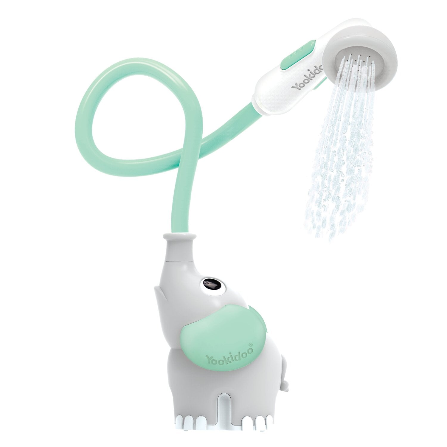 JUEGO BAÑO YOOKIDOO ELEFANTE DUCHA INTERACTIVO INFANTIL BEBÉ NIÑO NIÑA TINA TURQUESA - 1