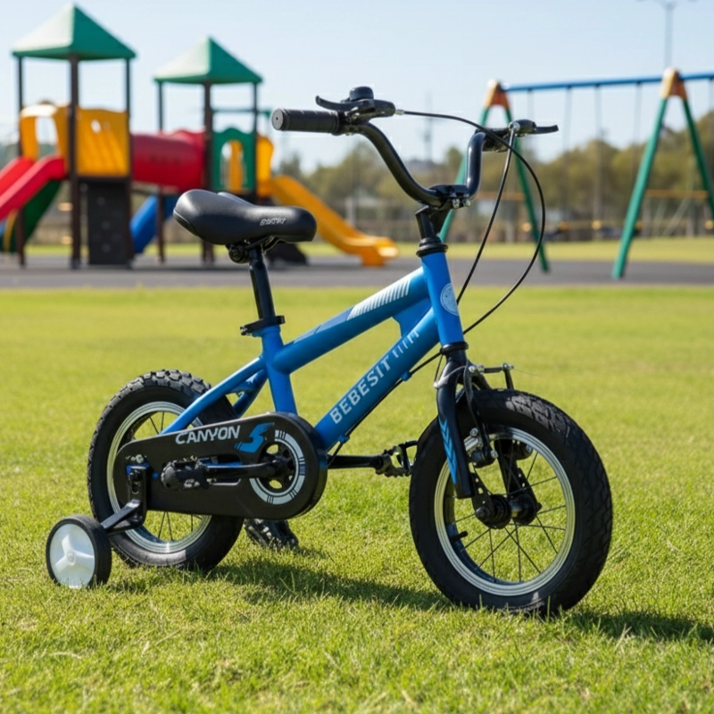 BICICLETA INFANTIL CANYON ARO 12 AZUL BEBESIT - 2