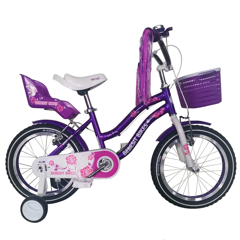 BICICLETA INFANTIL QUEEN ARO 16 MORADA BEBESIT - 9