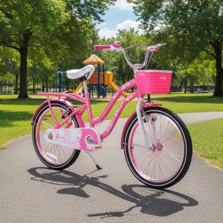 BICICLETA INFANTIL QUEEN ARO 20 ROSADA BEBESIT - 2