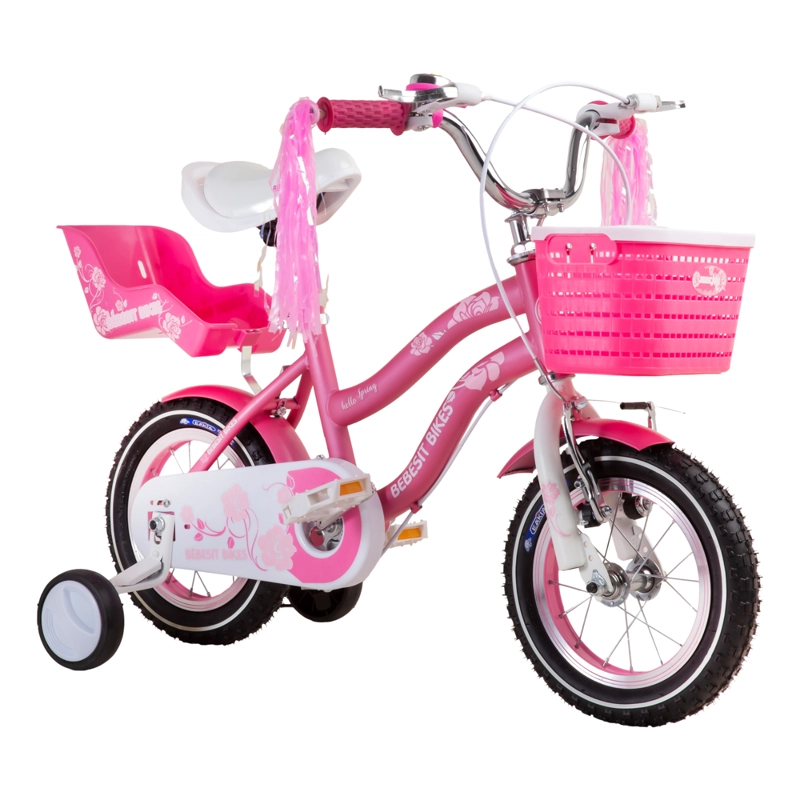 BICICLETA BEBESIT ARO 12 INFANTIL QUEEN ROSADA - 1