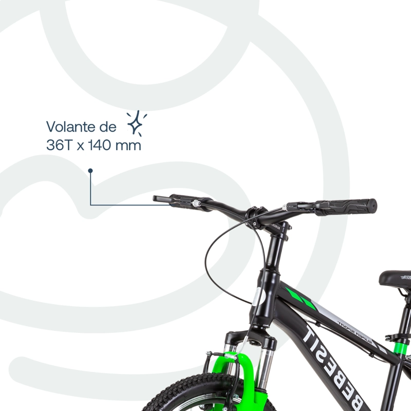 BICICLETA INFANTIL KYSON ARO 20 VERDE BEBESIT - 7