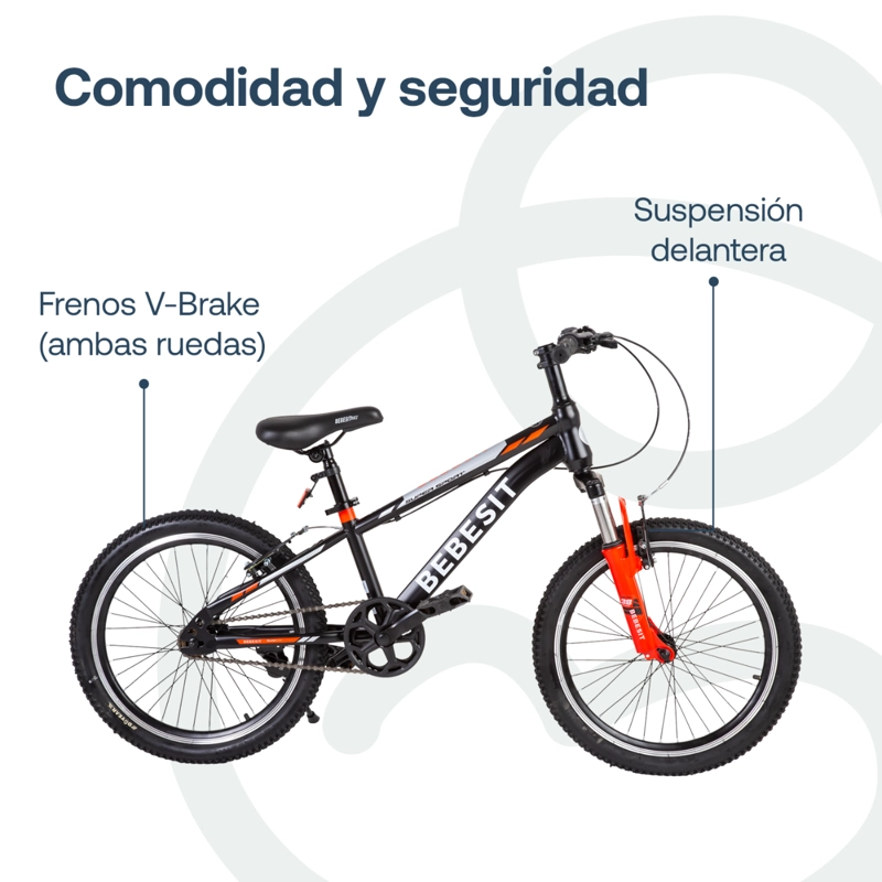 BICICLETA INFANTIL KYSON ARO 20 ROJA BEBESIT - 6