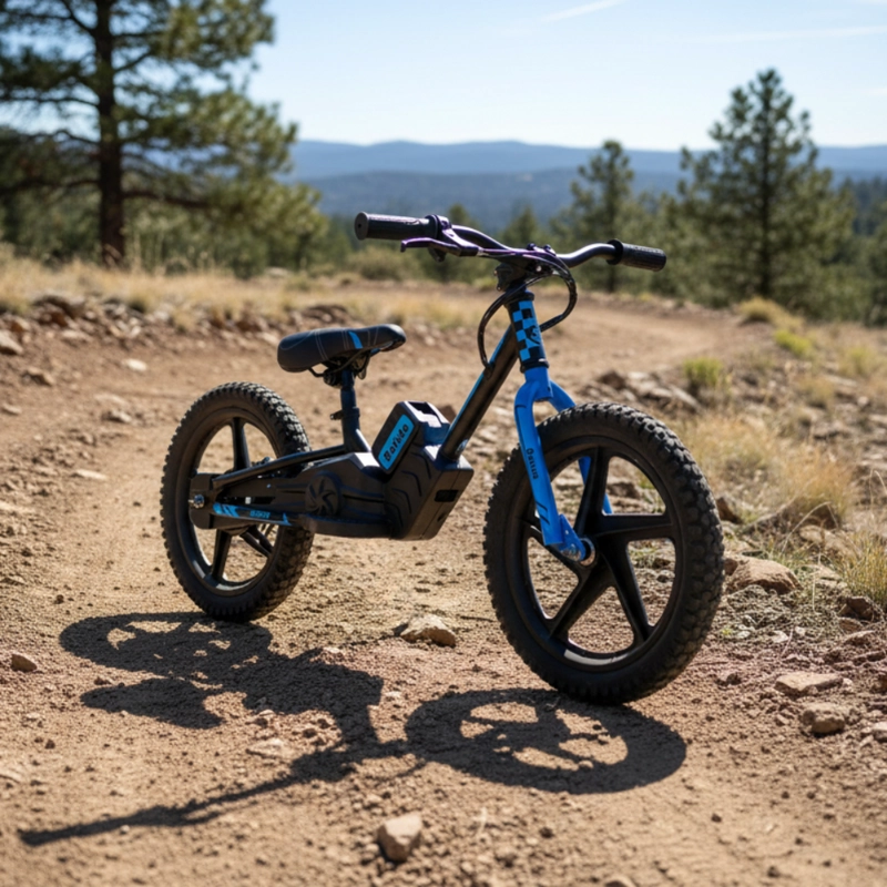 BICICLETA ELE CTRICA INFANTIL BERIDE ARO 16 AZUL BEBESIT - 2