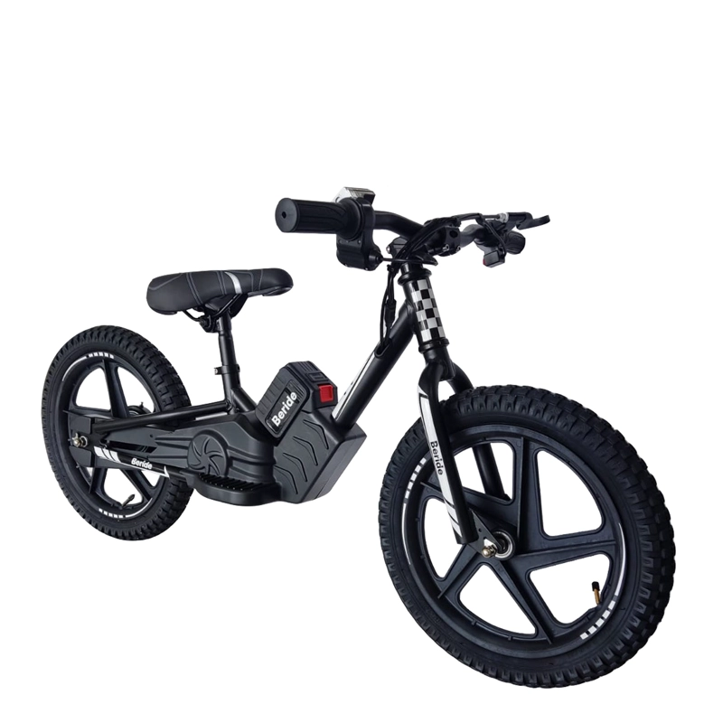 BICICLETA ELE CTRICA INFANTIL BERIDE ARO 16 NEGRA BEBESIT - 1