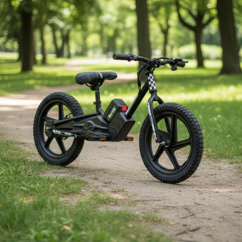 BICICLETA ELE CTRICA INFANTIL BERIDE ARO 16 NEGRA BEBESIT - 2