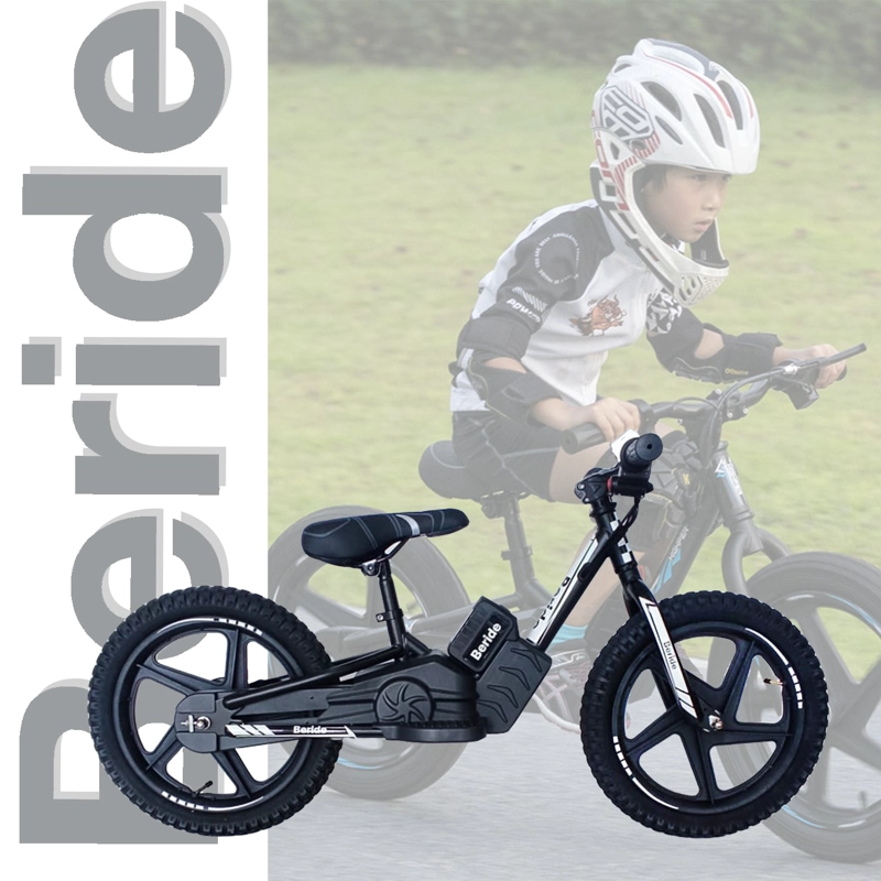 BICICLETA ELE CTRICA INFANTIL BERIDE ARO 16 NEGRA BEBESIT - 5