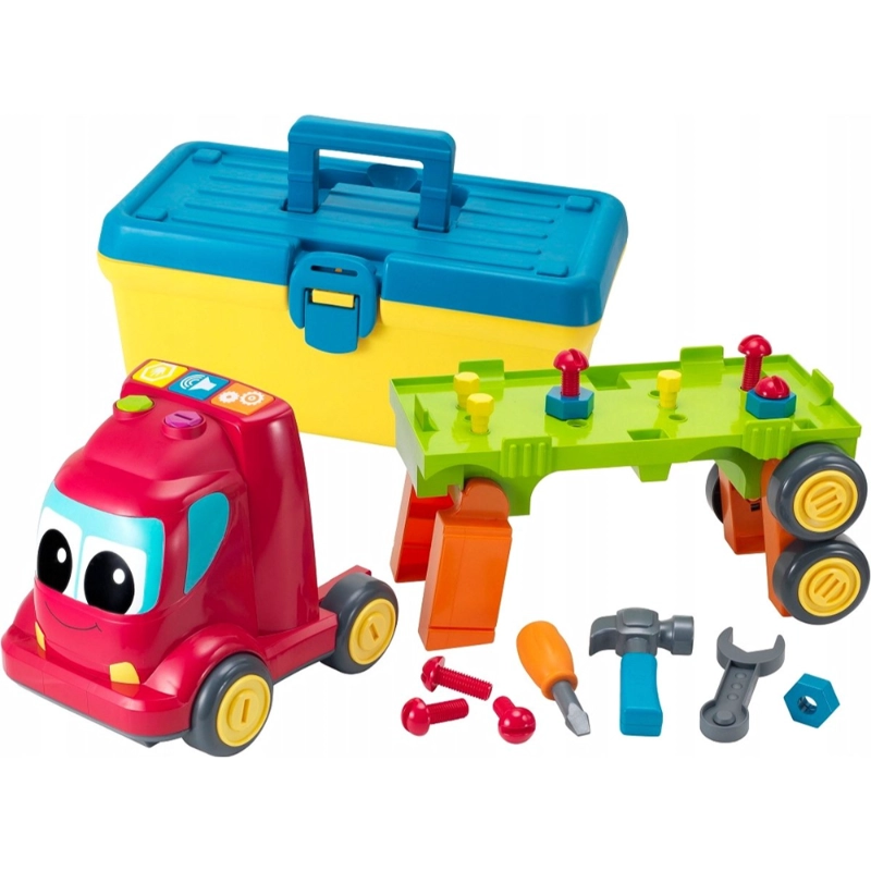 CAMIONCITO INFANTINO JUGUETE CONSTRUCTOR SET ROJO - 1