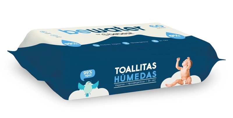 WIPES TOALLAS HUMEDAS BEWATER BEBESIT - CAJA 12X60 UNIDADES - 6