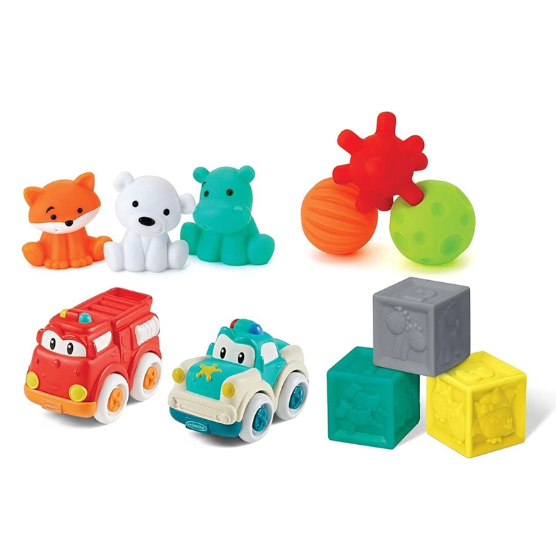 SET INFANTINO PRIMEROS JUGUETES BEBÉ VERDE - 1