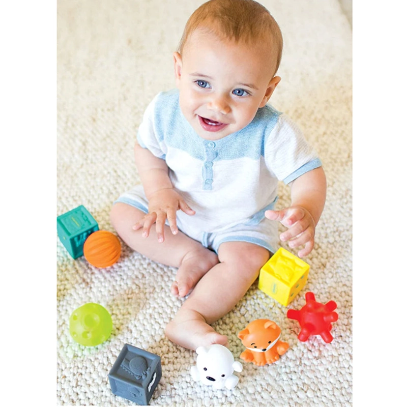 SET INFANTINO PRIMEROS JUGUETES BEBÉ VERDE - 2