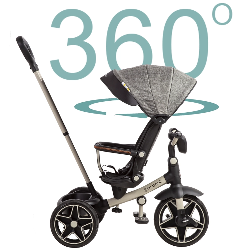 TRICICLO INFANTIL EXPLORER GRIS BEBESIT - 4