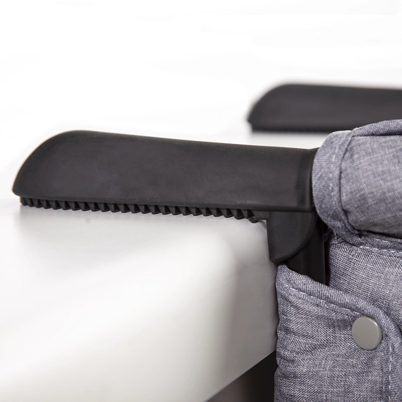 SILLA COMER BEBESIT EAT & BEAR SUJECIÓN MESA PORTABLE GRIS - 3