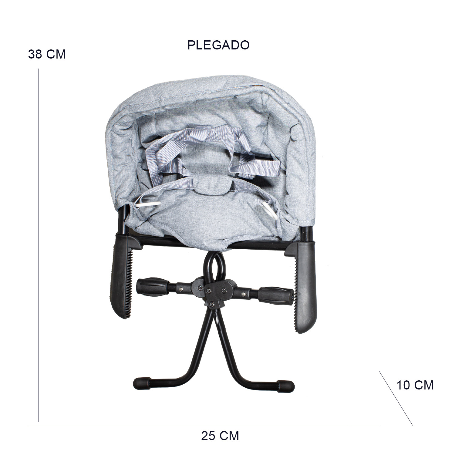 SILLA COMER BEBESIT EAT & BEAR SUJECIÓN MESA PORTABLE GRIS - 8