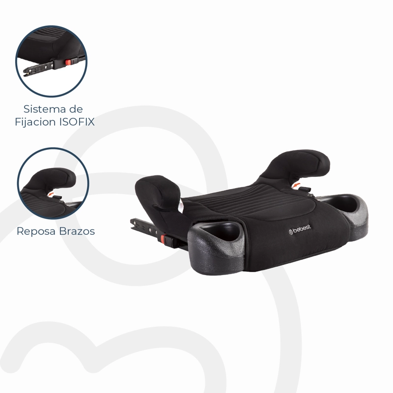 ALZADOR BEBESIT ISOFIX NEGRO - 4
