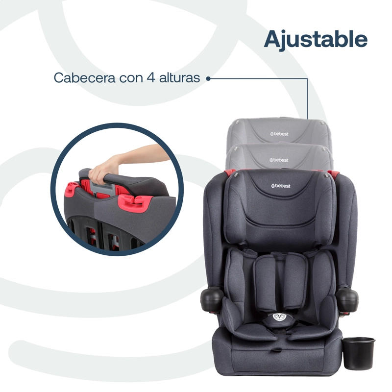 SILLA AUTO BEBESIT BUTACA SMARTFIX NEGRO - 7