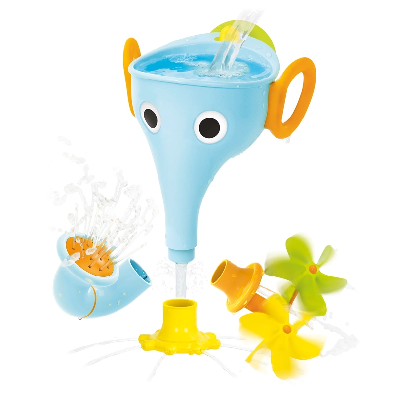 JUEGO BAÑO YOOKIDOO ELEFANTE EMBUDO INFANTIL BEBÉ NIÑO NIÑA TINA CELESTE - 1