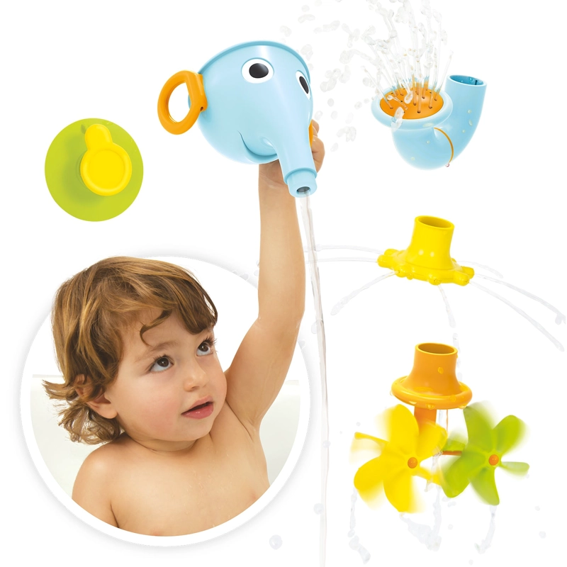 JUEGO BAÑO YOOKIDOO ELEFANTE EMBUDO INFANTIL BEBÉ NIÑO NIÑA TINA CELESTE - 2