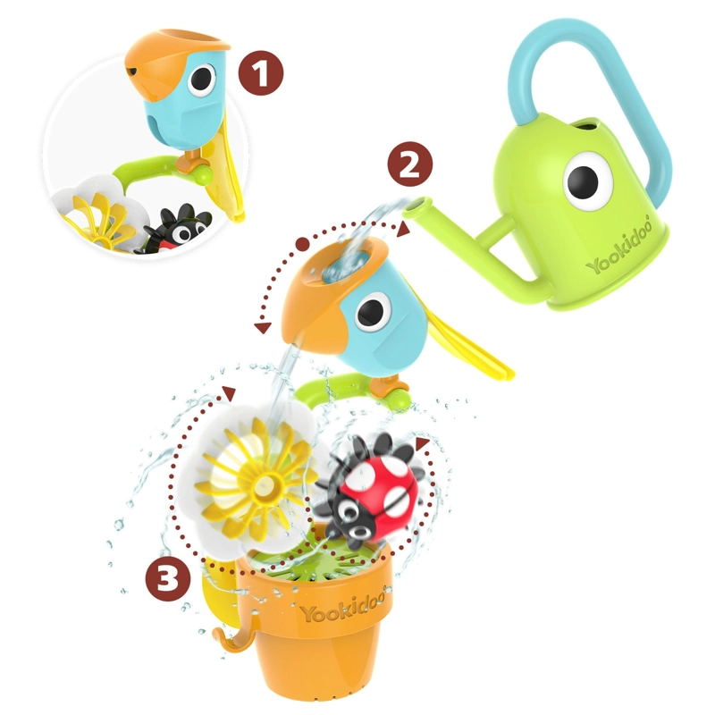 JUEGO BAÑO YOOKIDOO TUCAN Y CHINITA AGUA INFANTIL BEBÉ NIÑO NIÑA TINA MULTICOLOR - 5