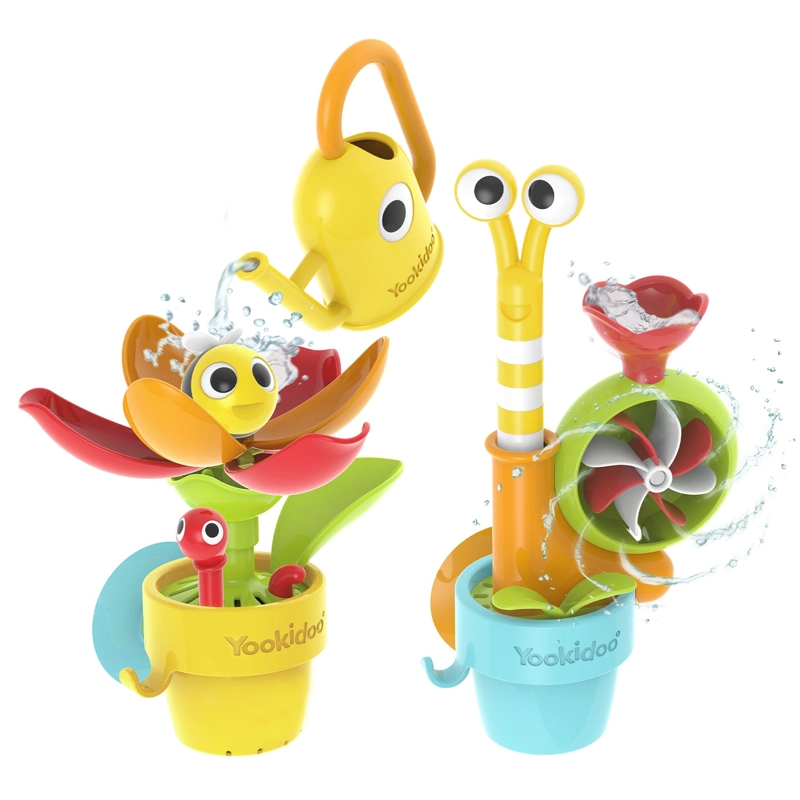 JUEGO BAÑO YOOKIDOO CARACOL Y ABEJITA INFANTIL BEBÉ NIÑO NIÑA TINA MULTICOLOR - 1