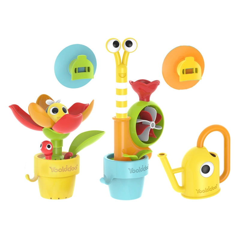 JUEGO BAÑO YOOKIDOO CARACOL Y ABEJITA INFANTIL BEBÉ NIÑO NIÑA TINA MULTICOLOR - 2